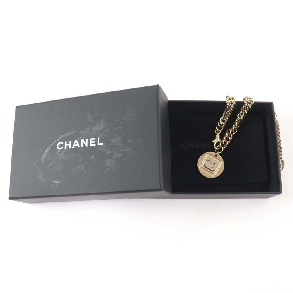 CHANEL Gold Logo Necklace - Picture 2 of 8